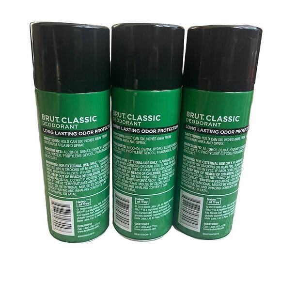 3x BRUT Classic Deodorant Spray 10oz | Discontinued | 24HR Protection - Picture 2 of 2